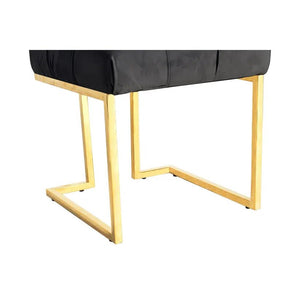Hocker Samtbezug Zierknopf - Steppung Edelstahlgestell – Rarity 125 | Kayoom - Esszett Luxury | Stilvolles Wohnen mit Charakter