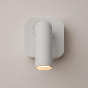Wandleuchte – Weißes Metall und Aluminium, 3 W Leistung, Rechteckige Basis, 8,5 cm Höhe - Mirax | Maytoni
