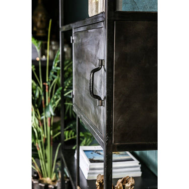 Regal - Duana Playful 100.0 x 35.0 x 198.0 cm Schwarz 1 von PTMD - Esszett Luxury | Stilvolles Wohnen mit Charakter