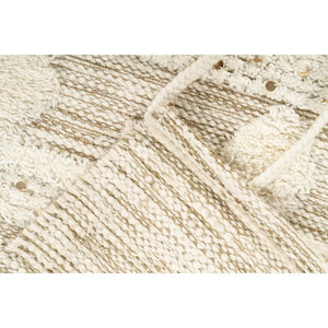Carpet Boho Design Handmade Fringes Beige & Khaki – Bohist 425 | Kayoom
