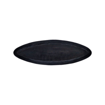 Riesige Aluminiumschale - Yaren Schwarz L (88 x 29 x 6.5 cm) 1 von PTMD - Esszett Luxury | Stilvolles Wohnen mit Charakter