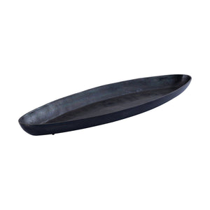 Riesige Aluminiumschale - Yaren Schwarz L (88 x 29 x 6.5 cm) 1 von PTMD - Esszett Luxury | Stilvolles Wohnen mit Charakter