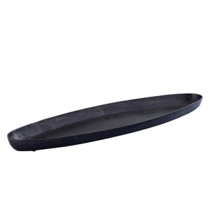 Riesige Aluminiumschale - Yaren Schwarz XL (106 x 33 x 7 cm) 1 von PTMD - Esszett Luxury | Stilvolles Wohnen mit Charakter