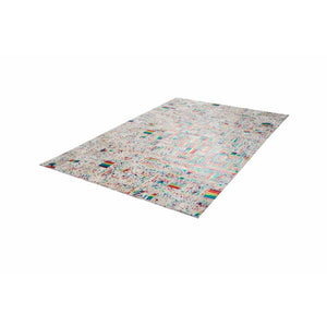 Teppich – Elfenbein Ton, Echtes Leder, Metallfolie 150 cm - Rocket 310 | Kayoom