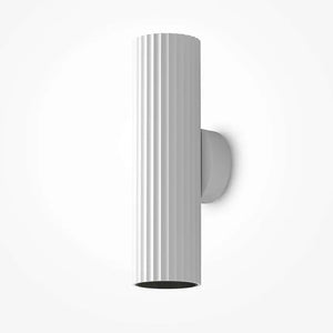 Wandleuchte – Weißes Aluminium, Doppel GU10, 20 cm Höhe - Calipso | Maytoni