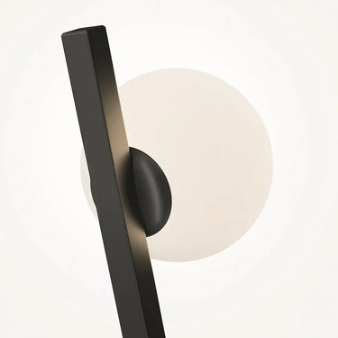 Wall light Black, metal frame, white glass diffuser – Kazimir | Maytoni