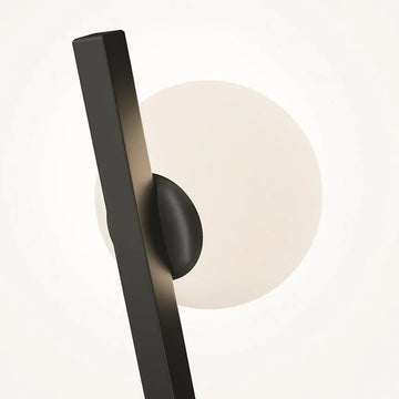 Wall light Black, metal frame, white glass diffuser – Kazimir | Maytoni