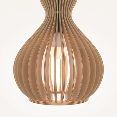 Pendelleuchte Schwarzes Metall & Holz Modernes Design & Integrierte LED – Roots | Maytoni