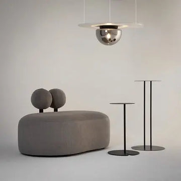 Ceiling Light Black Finish & Decorative Glass Shade - Glassy | Maytoni