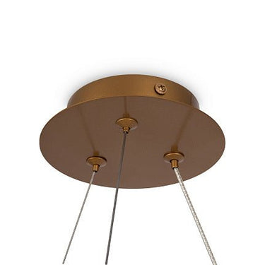 Pendelleuchte Goldfarbener Metallrahmen 4 Bernsteinglas - Ovale 4×E14 40 W – Balance | Maytoni - Esszett Luxury | Stilvolles Wohnen mit Charakter