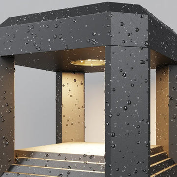 Landscape luminaires, gray aluminum cube with integrated 13W LED (13W LED, 3000K, approx. 330lm, IP 65) - O019FL-L13GR3K | Maytoni