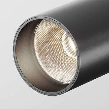 Deckenleuchte Matte Schwarze Aluminium - Oberfläche – Focus LED | Maytoni - Esszett Luxury | Stilvolles Wohnen mit Charakter