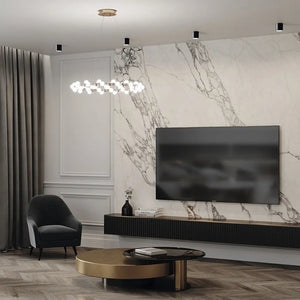 Deckenleuchte – Schwarzes Aluminium, 1×GX53 Fassung, 8,5 cm Höhe - Polar | Maytoni