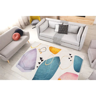 Teppich – Abstraktes Muster, Mehrfarbiges Design, Geometrische Formen, 200 x 290 cm  - Picassa 225 | Kayoom
