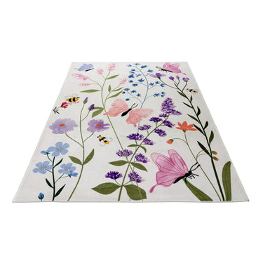 Teppich – Fröhliches Kindermotiv, Weicher Kurzflor, Farbenfrohes Design, 6 mm - Wonder 134 | Kayoom