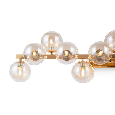Wandleuchte mit goldfarbenem Rahmen und bernsteinfarbenen Glasschirmen – Dallas | Maytoni - Esszett Luxury | Stilvolles Wohnen mit Charakter