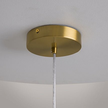 Pendelleuchte mit transparentem Blasenglas und gebürstetem Gold - Finish im modernen Design – Cometa | Maytoni - Esszett Luxury | Stilvolles Wohnen mit Charakter