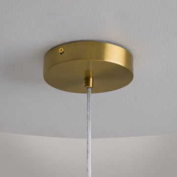 Pendelleuchte mit transparentem Blasenglas und gebürstetem Gold - Finish im modernen Design – Cometa | Maytoni - Esszett Luxury | Stilvolles Wohnen mit Charakter