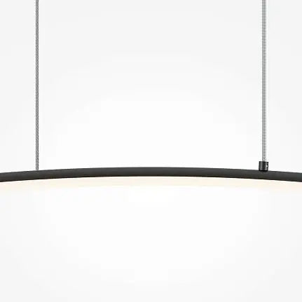Pendant Lamp Slim Black Tube Design LED – Curve | Maytoni