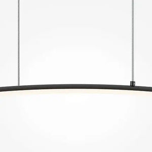Pendant Lamp Slim Black Tube Design LED – Curve | Maytoni