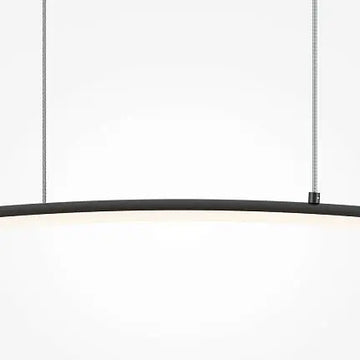 Pendant Lamp Slim Black Tube Design LED – Curve | Maytoni