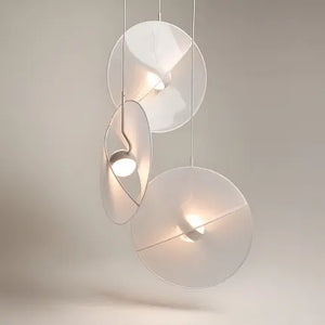 Pendant Light White Textile Modern Design & Integrated LED – Reflex | Maytoni