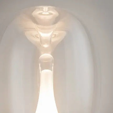 Table Lamp Double Shade Clear Glass & Frosted Gold Frame – Splash | Maytoni