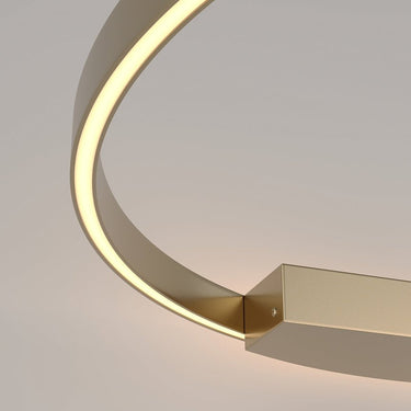 Wandleuchte mit goldfarbenem Aluminiumring und weißem Silikon - Diffusor – Rim | Maytoni - Esszett Luxury | Stilvolles Wohnen mit Charakter
