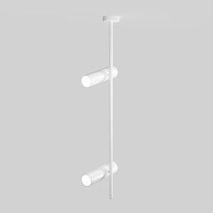 Deckenleuchte – Weißes Aluminium, 2 × 10 W GU10, Verstellbarer Spot, Höhe 77 cm - Elti | Maytoni