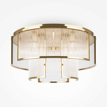 Ceiling Light Gold-Finish & Crystal Elements -Frame | Maytoni