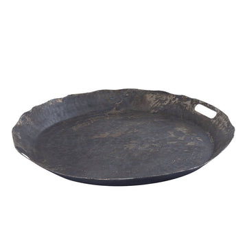 Schale - Semin 57.0 x 57.0 x 5.5 cm Silber 1 von PTMD - Esszett Luxury | Stilvolles Wohnen mit Charakter