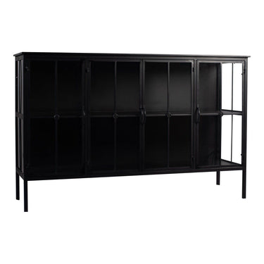 Iron and Glass Cabinet, Low, with Four Doors – Cave | PTMD