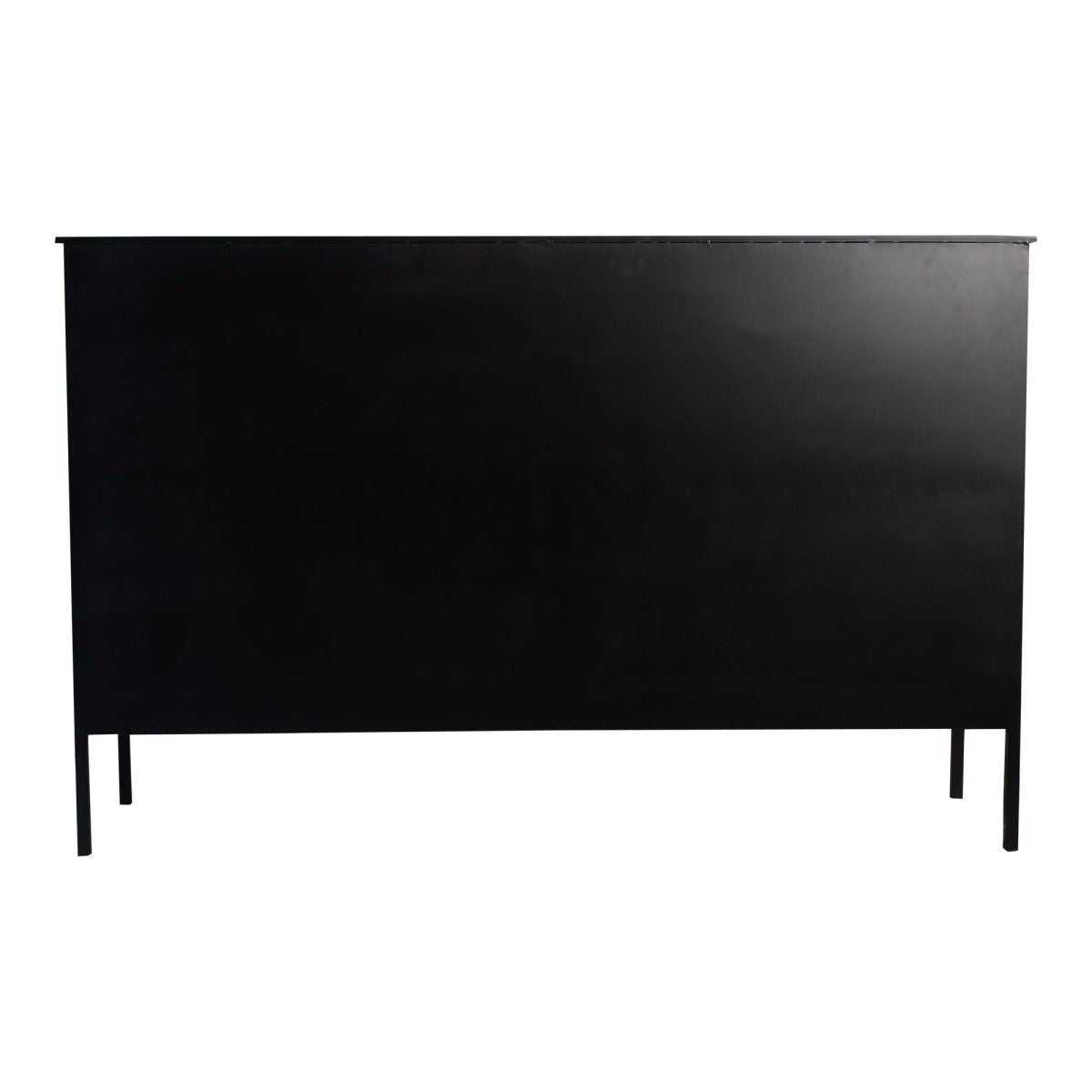 Vitrinenschrank – Schwarzes Eisen, Glas Türen, Industrieller Stil - Cave | PTMD