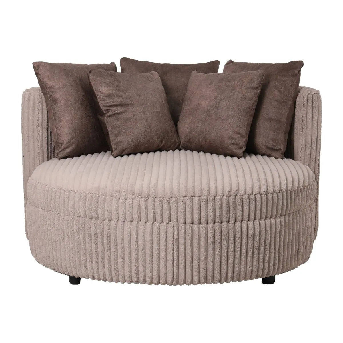 Sessel – Taupe Stoff, Großzügiges Design, Stoffbezug - Fayen | PTMD