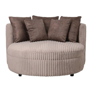 Sessel – Taupe Stoff, Großzügiges Design, Stoffbezug - Fayen | PTMD