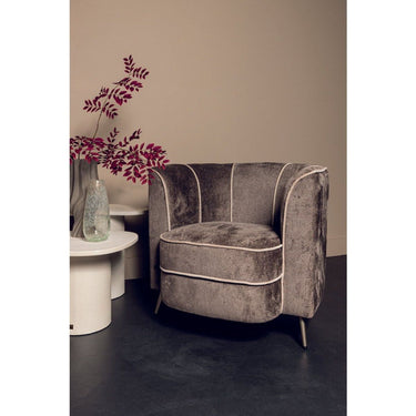 Sessel - John 84.0 x 76.0 x 76.0 cm Grau 1 von PTMD - Esszett Luxury | Stilvolles Wohnen mit Charakter