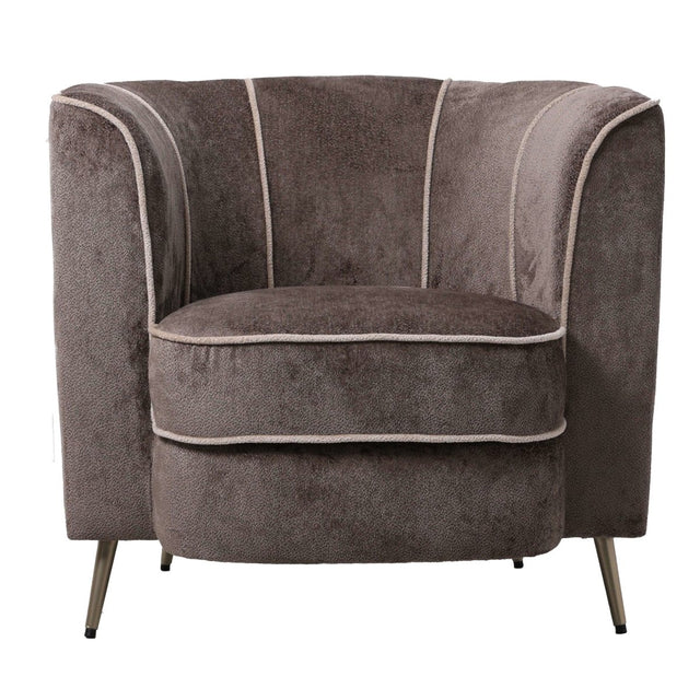 Sessel - John 84.0 x 76.0 x 76.0 cm Grau 1 von PTMD - Esszett Luxury | Stilvolles Wohnen mit Charakter