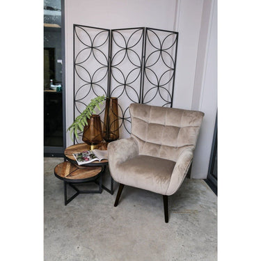 Sessel - Kian Velvet washed Pink von PTMD - Esszett Luxury | Stilvolles Wohnen mit Charakter