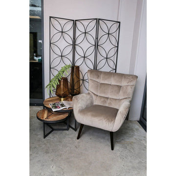 Sessel - Kian Velvet washed Pink von PTMD - Esszett Luxury | Stilvolles Wohnen mit Charakter