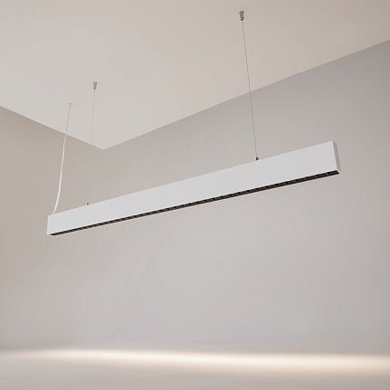 Pendelleuchte Weißes Aluminiumgehäuse mit mattiertem Polycarbonat - Diffusor, integrierter LED und modernem Design – Arc | Maytoni - Esszett Luxury | Stilvolles Wohnen mit Charakter