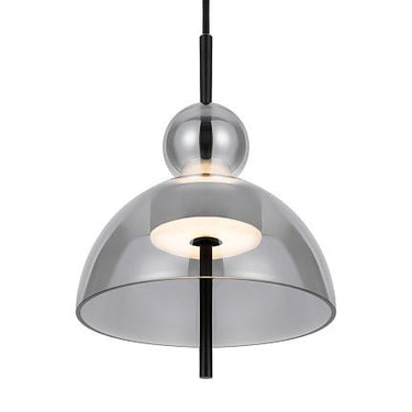 Pendelleuchte Matt Schwarzer Metallrahmen Rauchgraue ovale Gläser LED 12 W 3000 K – Bangkok | Maytoni - Esszett Luxury | Stilvolles Wohnen mit Charakter