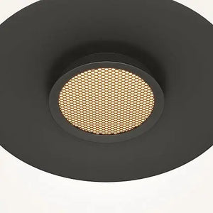 Pendant Lamp Black Ring-shaped Aluminum Housing Integrated LED & Modern Design – El | Maytoni