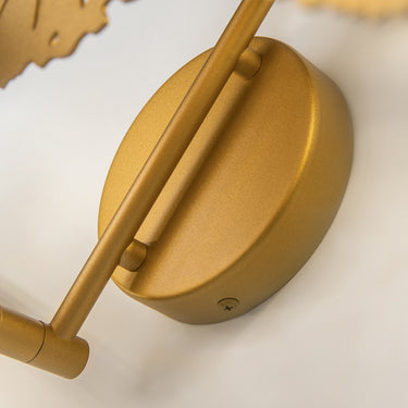Wandleuchte Gold, Metallrahmen, florale Lochscheiben – Lovetann | Maytoni