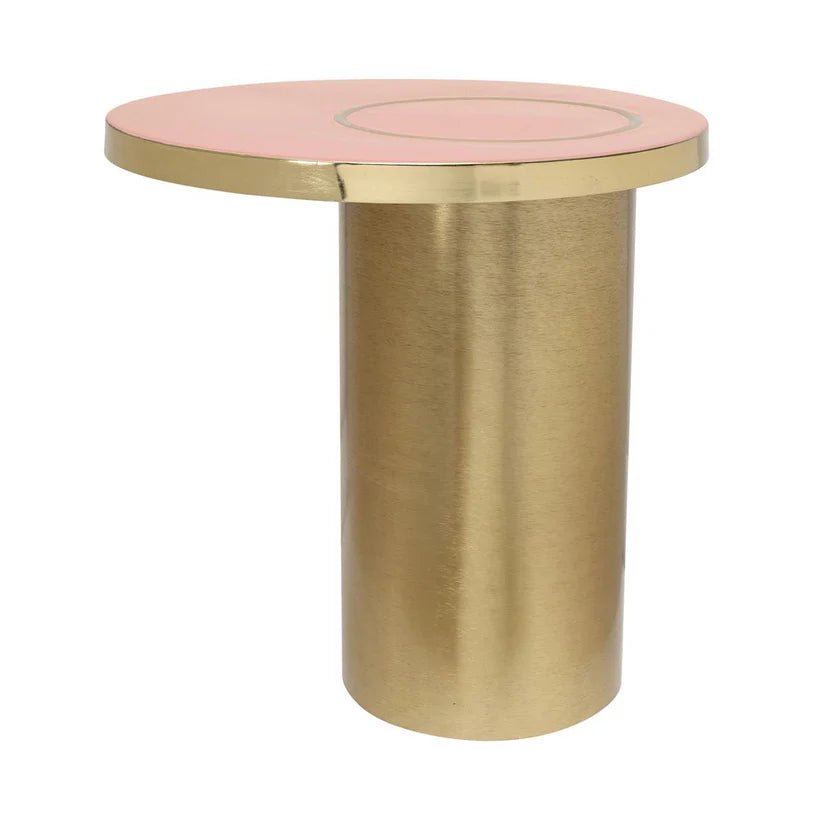 Tisch Metallgestell glänzende Lackierung runde Tischplatte – Art Deco 2325 | Kayoom - Esszett Luxury | Stilvolles Wohnen mit Charakter