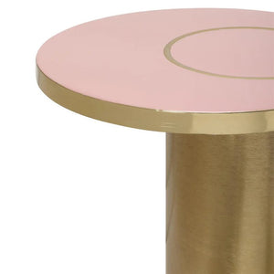 Tisch Metallgestell glänzende Lackierung runde Tischplatte – Art Deco 2325 | Kayoom - Esszett Luxury | Stilvolles Wohnen mit Charakter