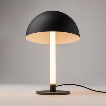 Table Lamp Black Aluminum Half-Shade Integrated LED Arm & Modern Design – Ray | Maytoni