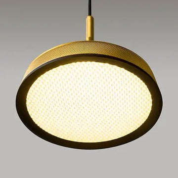 Pendant light Black-Gold ring-shaped aluminum casing Integrated LED & Modern Design – El | Maytoni