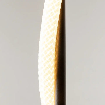Floor lamp black metal frame, white opal diffuser & integrated LED (3000 K) – Tau | Maytoni