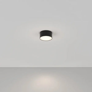 Black aluminum ceiling lamp with integrated 12W LED and neutral white light - Zon | Maytoni