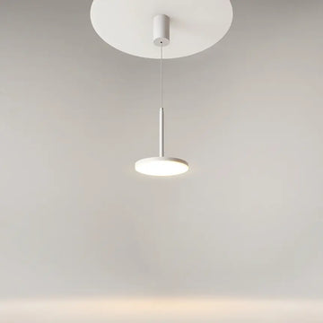 Pendant luminaire White aluminum housing with matt white acrylic diffuser, integrated LED and modern design – Arc | Maytoni